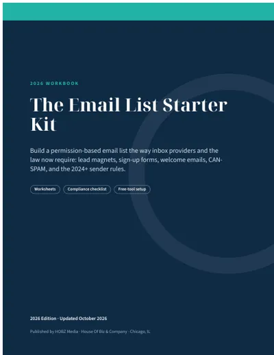 Cover of The Email List Starter Kit (2026)