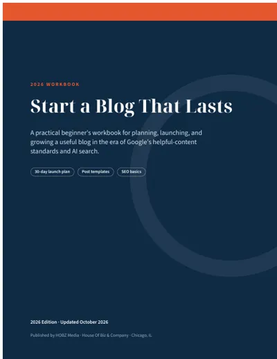Cover of Start a Blog That Lasts (2026)